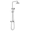 Colonne de douche ronde CAN monocommande, 83-126 cm, finition chrome poli, en laiton Kibath
