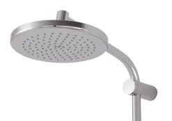 Colonne de douche sans robinetterie avec douchette 3 jets + flexible + barre réglable, chrome, Hansgrohe Reno 220 surface