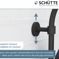 Colonne de douche Schütte MADURA FRESH noir mat