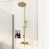 Colonne de douche thermostatique, doré, GoodHome Owens