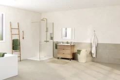 Colonne de douche thermostatique, doré, GoodHome Owens