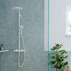 Colonne de douche thermostatique HANSGROHE Croma Select S 280 blanc mat