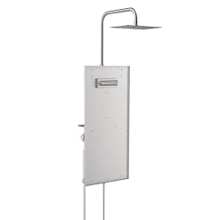 Colonne de douche thermostatique hydromassante mini prête à carreler, en aluminium anodisé, Valentin Batidouche