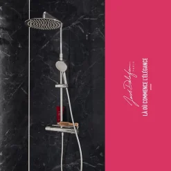 Colonne de douche thermostatique JACOB DELAFON Metro chromée
