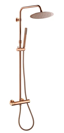 Colonne de douche thermostatique, cuivré, Essebagno Luisa 250