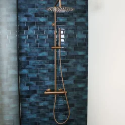 Colonne de douche thermostatique, cuivré, Essebagno Luisa 250