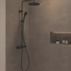 Colonne de douche thermostatique DURAVIT MinusFlow noir mat