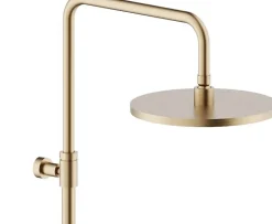 Colonne de douche thermostatique TONDA - Coloris : PVD miele brossé