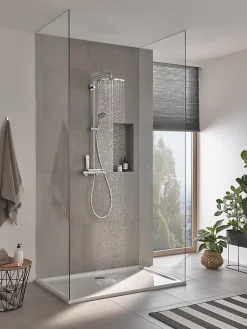 Colonne de douche thermostatique chromé Grohe Vitalio 310