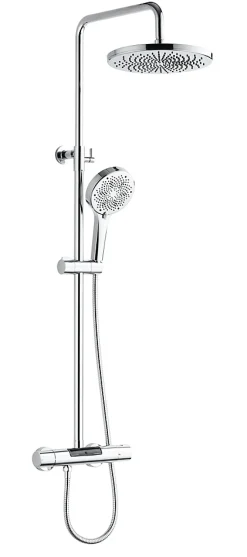 Colonne de douche thermostatique chrome XL, Edouard Rousseau Ekogest