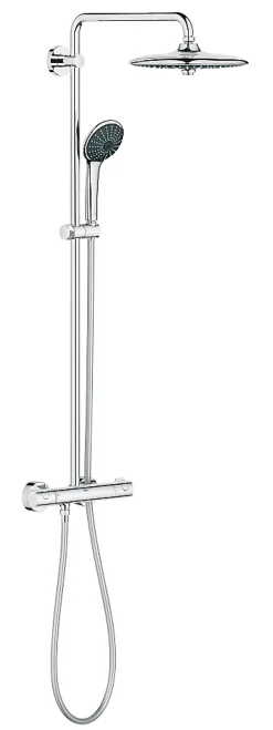 Colonne de douche thermostatique chrome H.112 cm, Grohe Vitalio TurboStat