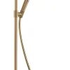 Colonne de douche thermostatique avec pommeau + douchette 3 jets + flexible + barre réglable, bronze brossé, Hansgrohe Select S240 PowderRain