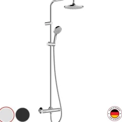 Colonne de douche thermostatique HANSGROHE Vernis Blend 200 chromé