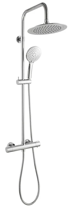 Colonne de douche thermostatique, chrome, Essebagno Essegoia