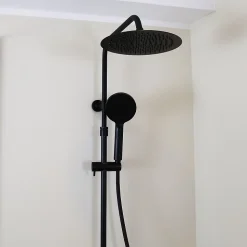 Colonne de douche thermostatique noir Essebagno Luisa