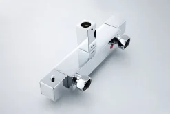 Colonne de douche thermostatique acier inox, tête de douche 35x35cm - 110x15cm - SEDAL 8921 BASIC 35x35cm