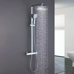 Colonne de douche thermostatique avec barre extensible SKY BATH chromé Inox S304 série PARADISE