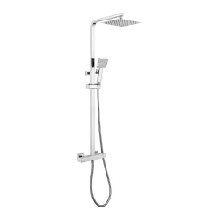 Colonne de douche thermostatique avec barre extensible SKY BATH chromé Inox S304 série PARADISE