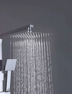 Colonne de douche thermostatique avec barre extensible SKY BATH chromé Inox S304 série PARADISE