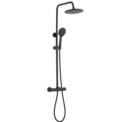 Colonne de douche thermostatique, Système de douche thermostatique Trente-huit degrés Celsius , Noir