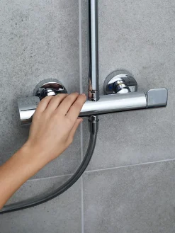 Colonne de douche thermostatique GoodHome Cavally