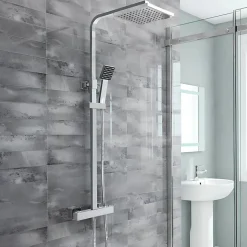 COLONNE DE DOUCHE THERMOSTATIQUE CHROMÉE COLLECTION ENIPEE