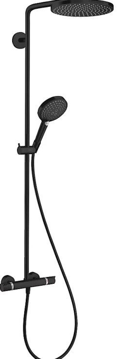 Colonne de douche thermostatique noir Hansgrohe Raindance Select S
