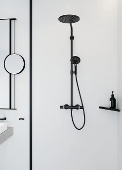 Colonne de douche thermostatique noir Hansgrohe Raindance Select S