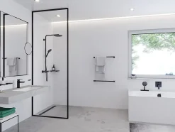 Colonne de douche thermostatique noir Hansgrohe Raindance Select S