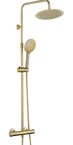 Colonne de douche thermostatique dorée Elégance MTK