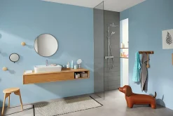 Colonne de douche thermostatique chromé Hansgrohe Croma E