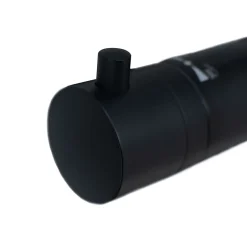 Colonne de douche thermostatique avec pommeau + douchette + flexible + barre réglable, coloris noir mat, Schulte Rain