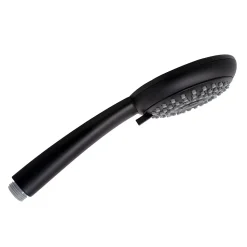 Colonne de douche thermostatique avec pommeau + douchette + flexible + barre réglable, coloris noir mat, Schulte Rain