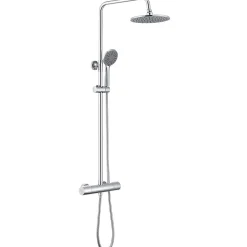 Colonne de Douche Thermostatique 3 Fonctions, Auralum MAX Ensemble de Douche Chrome, Douche avec Tête de Douche de 9 pouces