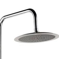 Colonne de douche thermostatique chrome et blanc Essebagno Color