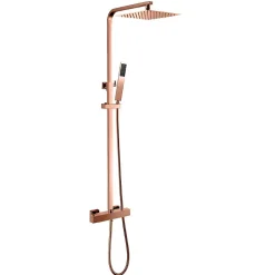 COLONNE DE DOUCHE THERMOSTATIQUE EN LAITON ROSÉ DORÉ (CUIVRE) SC428 COLLECTION PENEE