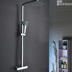 Colonne de Douche Thermostatique Anti-Calcaire Chrome IMEX VIGO BTV013