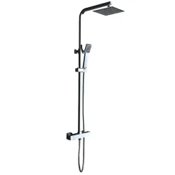 Colonne de Douche Thermostatique Anti-Calcaire Chrome IMEX VIGO BTV013