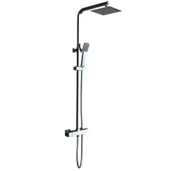 Colonne de Douche Thermostatique Anti-Calcaire Chrome IMEX VIGO BTV013