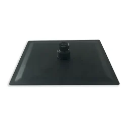 Colonne de douche thermostatique avec pomme de tête, douchette et flexible,noir mat, AICA