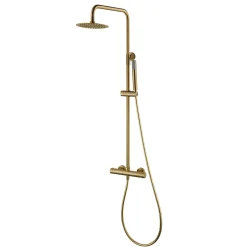 Colonne de Douche Thermostatique Anti-Calcaire Or Brossé IMEX MONZA BTM039/OC