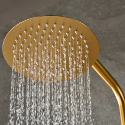 Colonne de Douche Thermostatique Anti-Calcaire Or Brossé IMEX MONZA BTM039/OC