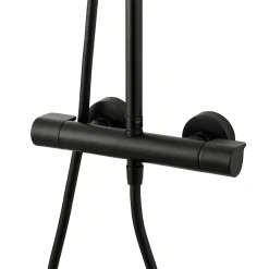 Colonne de douche thermostatique noir mat GoodHome Cavally