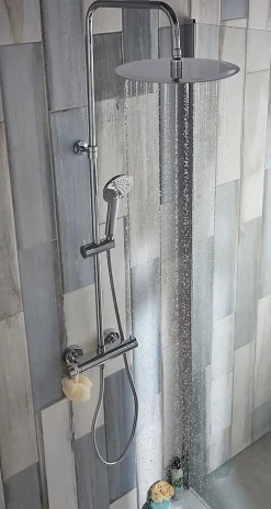 Colonne de douche thermostatique GoodHome Weddell