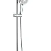 Colonne de douche thermostatique chrome, Edouard Rousseau Neda