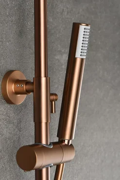 Colonne de douche thermostatique - Monza - Diamètre tête de douche : 300 mm - Coloris: or brossé