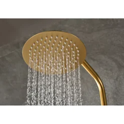 Colonne de douche thermostatique - Monza - Diamètre tête de douche : 300 mm - Coloris: or brossé
