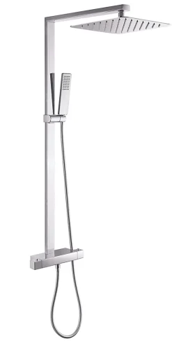 Colonne de douche thermostatique acier inox - 112,5x50cm - NT6705C