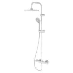 Colonne de douche thermostatique blanche GoodHome Cavally
