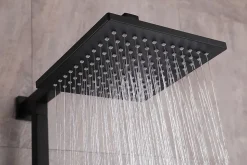 Colonne de douche thermostatique murale laiton sans tête de douche - Noir mat - 110x15cm - SEDAL 8921B Sans tête (de douche)